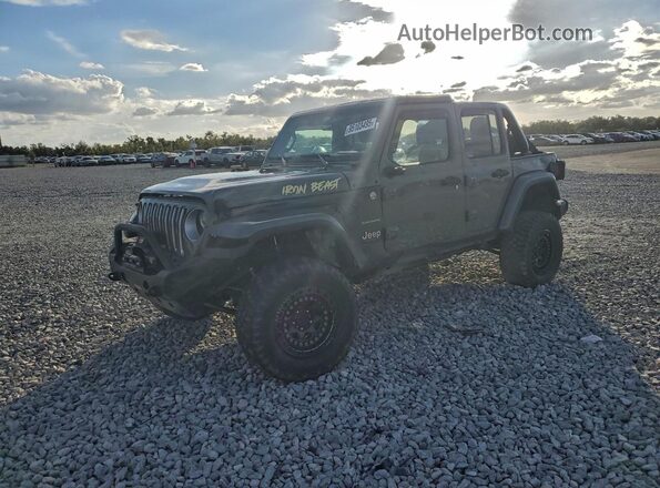 1C4HJXEM9LW339572 2020 JEEP WRANGLER Gray Задня ліва чверть