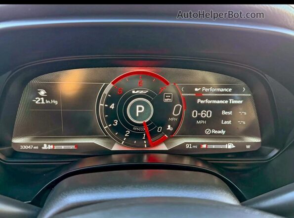 1G6DH5RL8M0143405 2021 CADILLAC CT4 Black Вид щитка приладів