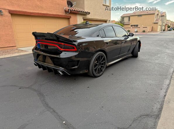2C3CDXCT2KH578605 2019 DODGE CHARGER Black Вид спереду