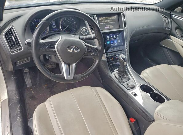 JN1EV7EK1KM230283 2019 INFINITI Q60 Blue Вид щитка приладів
