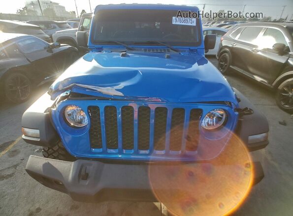 1C6HJTAG3LL201785 2020 JEEP GLADIATOR Blue Հետևի տեսք