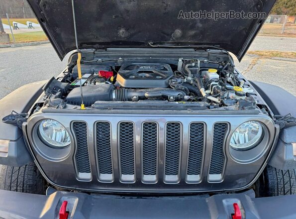 1C4HJXFN9LW151755 2020 JEEP WRANGLER Gray Вид салону спереду