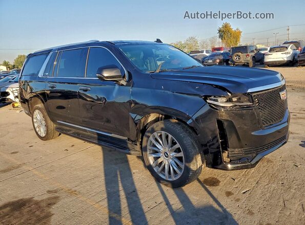 1GYS3KKL4NR336735 2022 CADILLAC ESCALADE Black Դիմացի տեսք