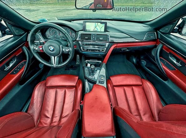 WBS3U9C54HP970975 2017 BMW M4 Gray ხელსაწყოთა პანელის ხედი