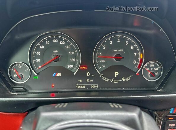 WBS3U9C54HP970975 2017 BMW M4 Gray წინა პანელის ხედი