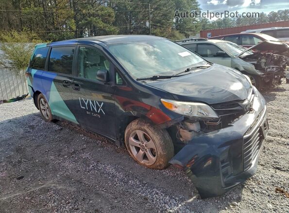 5TDZZ3DC3LS087249 2020 TOYOTA SIENNA Black Front view