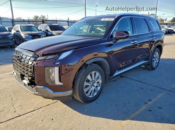 KM8R24GE1PU522631 2023 HYUNDAI PALISADE Burgundy Trasero izquierdo
