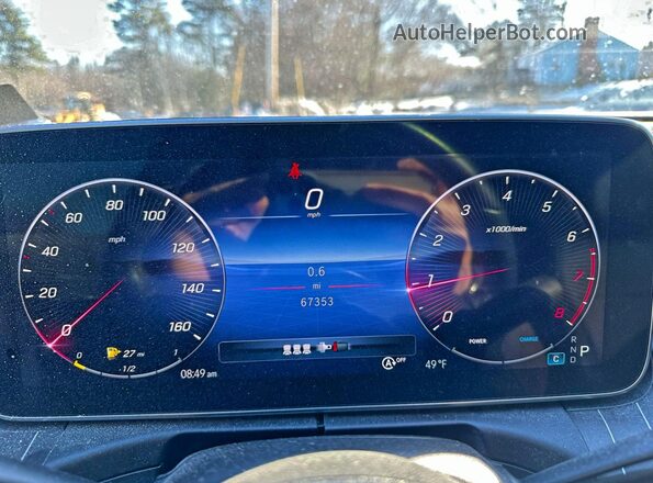 W1KAF4GB5PR091747 2023 MERCEDES-BENZ C Черный Вид щитка приборов