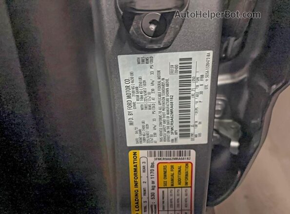 3FMCR9A62MRA68182 2021 FORD BRONCO Серебряный 