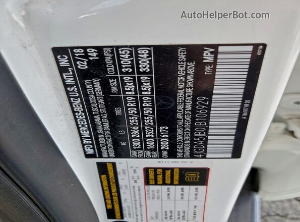 4JGDA5JB0JB106929 2018 MERCEDES-BENZ GLE-CLASS White 