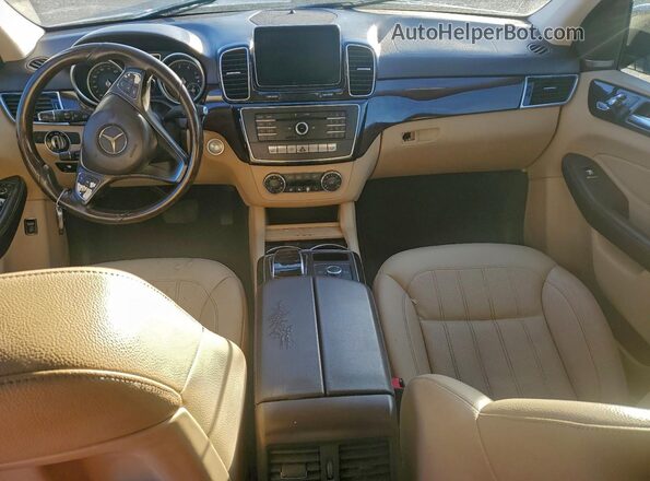 4JGDA5JB9GA643877 2016 MERCEDES-BENZ GLE Blue Առջևի վահանակի տեսք