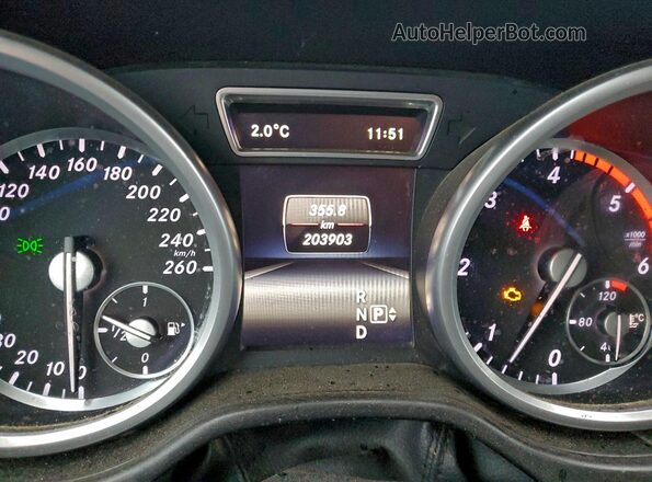 4JGDF2EE4GA704668 2016 MERCEDES-BENZ GL-CLASS Black Instrument cluster view