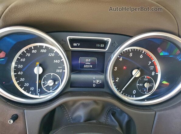 4JGDF6EE0GA698763 2016 MERCEDES-BENZ GL-CLASS Brown Սարքավորումների վահանակի տեսք