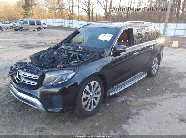 4JGDF6EE2JB132914 2018 MERCEDES-BENZ GLS 450 Черный Передняя левая четверть