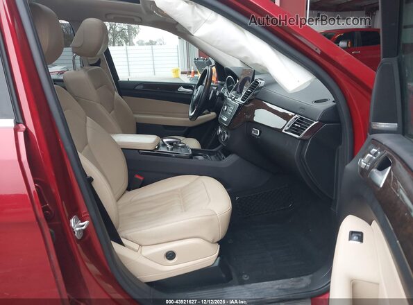 4JGDF6EE5HA963761 2017 MERCEDES-BENZ GLS 450 Red Vista interior delantera