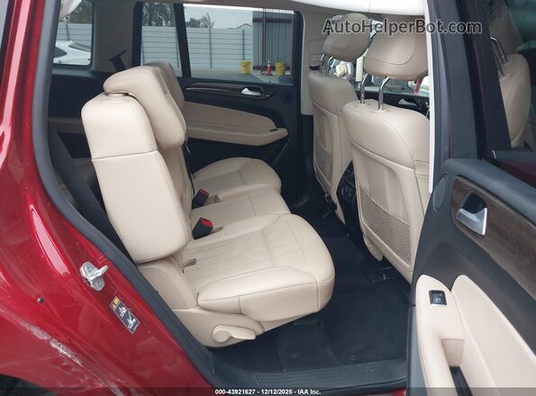 4JGDF6EE5HA963761 2017 MERCEDES-BENZ GLS 450 Red Vista de la etiqueta del VIN