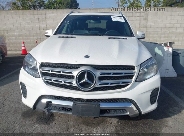 4JGDF6EE5KB238436 2019 MERCEDES-BENZ GLS 450 White Instrument cluster view