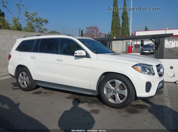 4JGDF6EE5KB238436 2019 MERCEDES-BENZ GLS 450 White Rear interior view