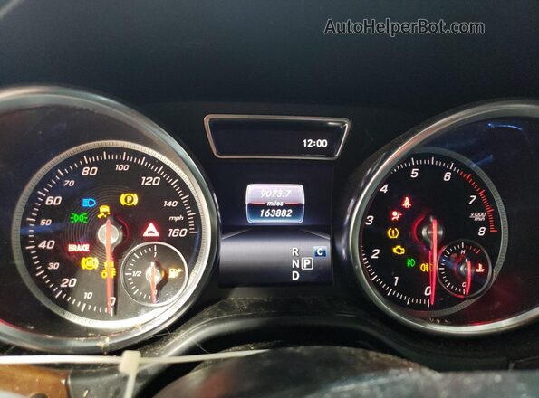 4JGDF6EE6JB137212 2018 MERCEDES-BENZ GLS Черный Вид щитка приборов