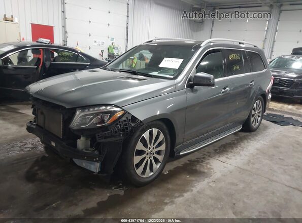 4JGDF6EE7JB071253 2018 MERCEDES-BENZ GLS 450 Gray Передня ліва чверть