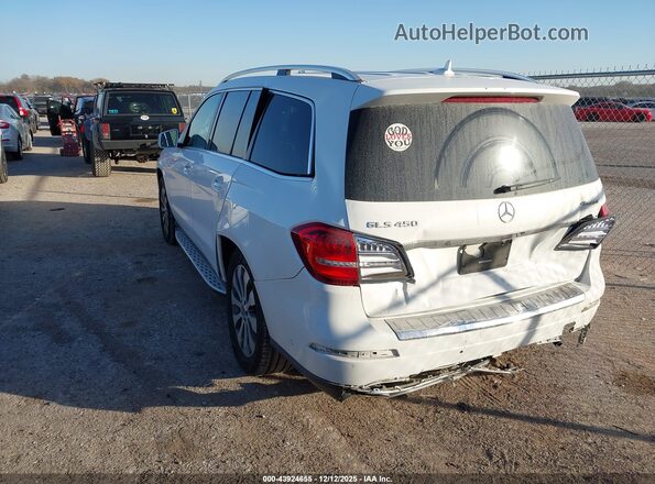4JGDF6EEXHA945420 2017 MERCEDES-BENZ GLS 450 White Trasero izquierdo