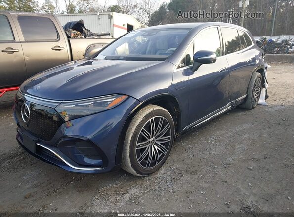4JGDM2EB0PA016954 2023 MERCEDES-BENZ EQS 450 SUV Dark Blue Առջևի ձախ երեք քառորդ տեսարան