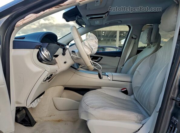 4JGDM4EB8PA020603 2023 MERCEDES-BENZ EQS Gray Вид салону спереду