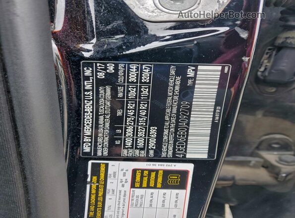 4JGED6EB0JA092709 2018 MERCEDES-BENZ GLE Черный 
