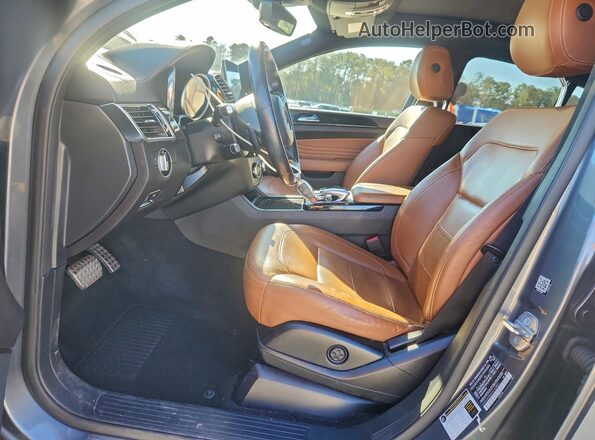 4JGED6EB0KA142803 2019 MERCEDES-BENZ GLE Gray Вид салону спереду