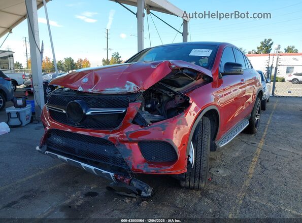 4JGED6EB7GA035948 2016 MERCEDES-BENZ GLE 450 AMG COUPE Red Դիմացի տեսք