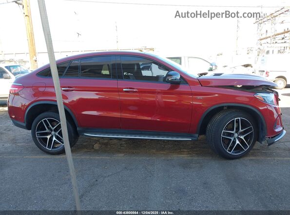 4JGED6EB7GA035948 2016 MERCEDES-BENZ GLE 450 AMG COUPE Red Սալոնի հետևի տեսք