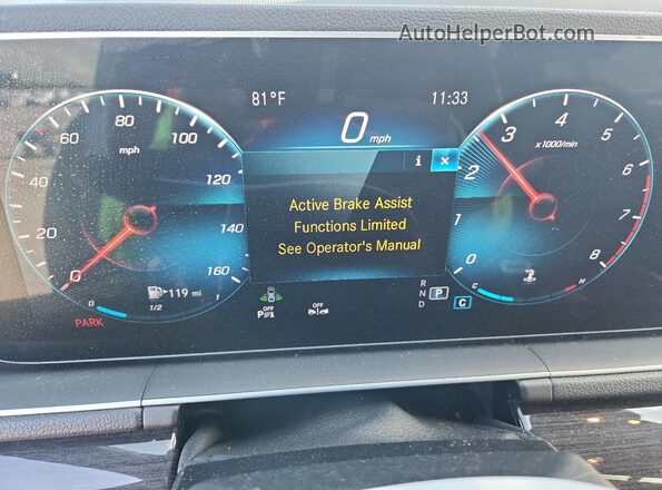 4JGFB4JB7LA206552 2020 MERCEDES-BENZ GLE Gray Вид щитка приладів