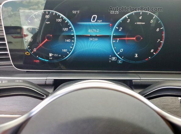 4JGFB4JB7NA653434 2022 MERCEDES-BENZ GLE Black Instrument cluster view