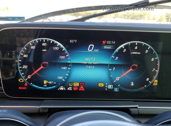 4JGFB4JBXMA384151 2021 MERCEDES-BENZ GLE White Widok zestawu wskaźników