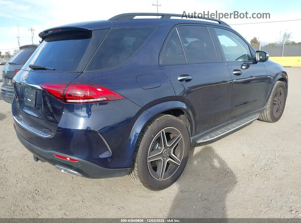 4JGFB4JE4NA660481 2022 MERCEDES-BENZ GLE 350 Dark Blue Задняя правая четверть