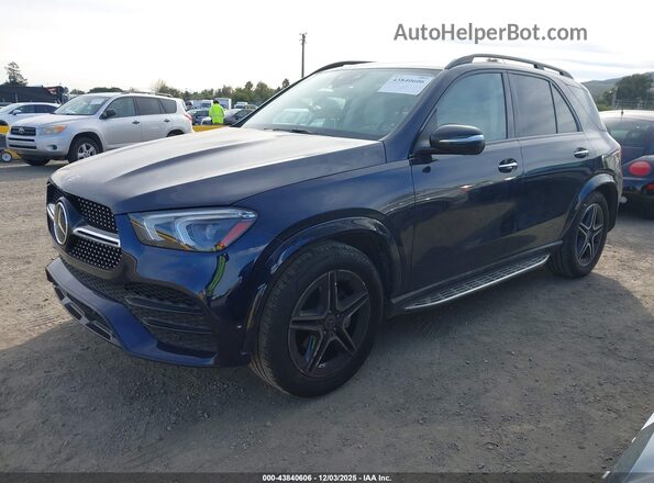 4JGFB4JE4NA660481 2022 MERCEDES-BENZ GLE 350 Dark Blue Передняя левая четверть