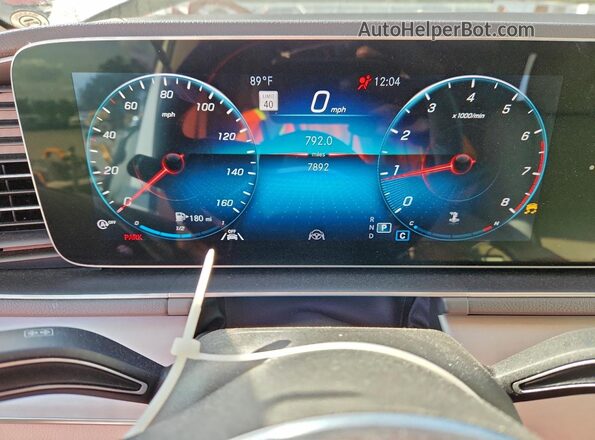 4JGFB4KB0LA070540 2020 MERCEDES-BENZ GLE White Widok zestawu wskaźników