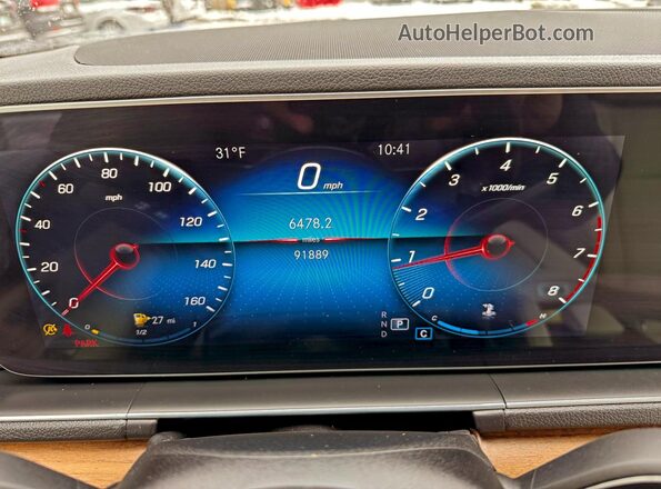 4JGFB4KB1NA655601 2022 MERCEDES-BENZ GLE Blue ხელსაწყოთა პანელის ხედი