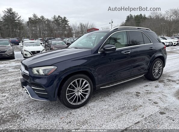 4JGFB4KB1NA655601 2022 MERCEDES-BENZ GLE 350 Blue Передня ліва чверть
