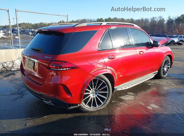 4JGFB4KB2LA257486 2020 MERCEDES-BENZ GLE 350 Red Задня права чверть