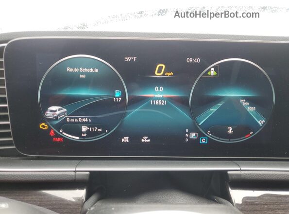 4JGFB4KBXLA159628 2020 MERCEDES-BENZ GLE White Instrument cluster view