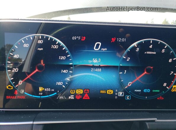 4JGFB5KB0MA389220 2021 MERCEDES-BENZ GLE Gray Widok zestawu wskaźników