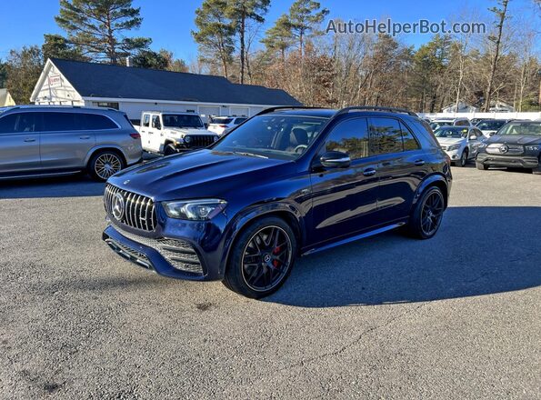 4JGFB6BB5MA531809 2021 MERCEDES-BENZ GLE Blue Trasero derecho