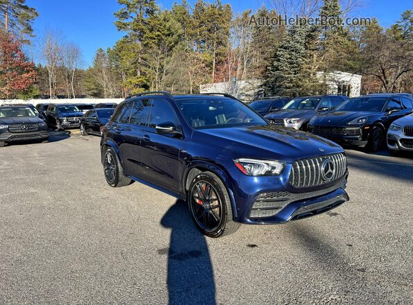 4JGFB6BB5MA531809 2021 MERCEDES-BENZ GLE Blue Trasero izquierdo