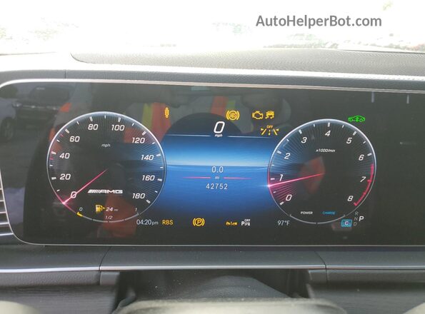 4JGFD6BB0RB005292 2024 MERCEDES-BENZ GLE Blue Instrument cluster view