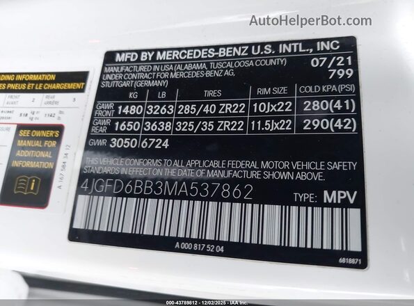 4JGFD6BB3MA537862 2021 MERCEDES-BENZ AMG GLE 53 COUPE Gray Widok komory silnika