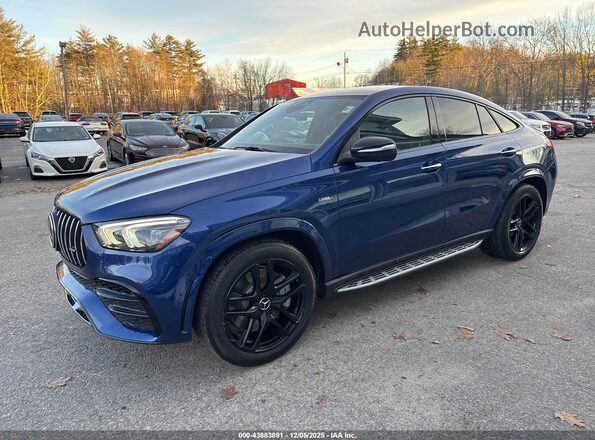 4JGFD6BB4MA354812 2021 MERCEDES-BENZ AMG GLE 53 COUPE Синий Передняя левая четверть