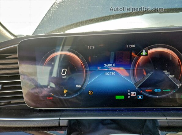 4JGFF5KE7LA045476 2020 MERCEDES-BENZ GLS White Vista del cuadro de instrumentos
