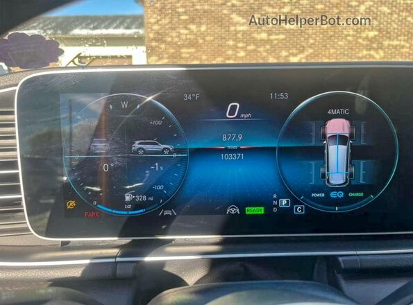 4JGFF5KE8MA324663 2021 MERCEDES-BENZ GLS Black Սարքավորումների վահանակի տեսք
