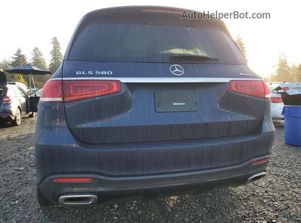 4JGFF8GE4MA435107 2021 MERCEDES-BENZ GLS Blue Rear view